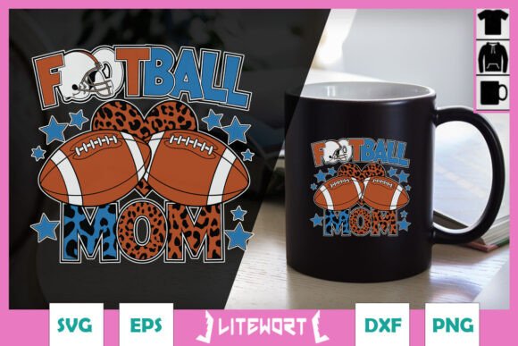 American Football Mom SVG: Graphics for Crafts