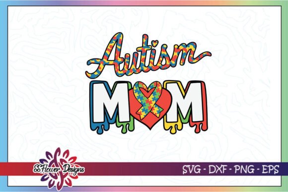 Autism Mom SVG: Colorful Graphics for Crafts