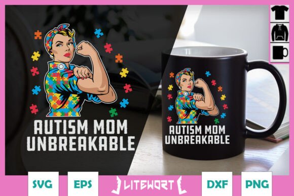 Autism Mom Unbreakable Love SVG: Crafts and Graphics Review
