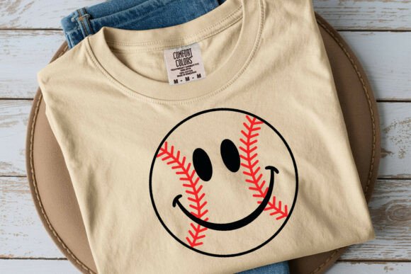 Baseball Smile Face Svg: Graphics for Crafts