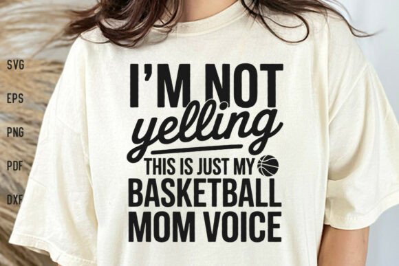 Basketball Mom Voice SVG: Graphics for Crafts