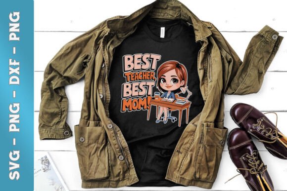 Best Teacher Best Mom SVG for Crafts and Graphics
