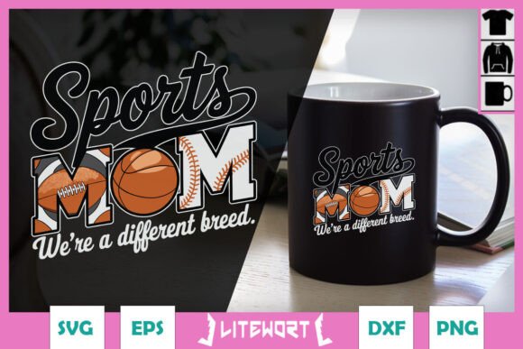 Love Sports Mom SVG: Graphics for Crafts