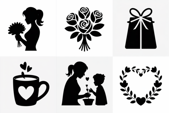 Mom and Child SVG: Graphics for Crafts