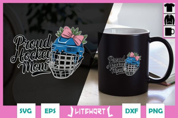 Proud Hockey Mom SVG: Graphics for Crafts
