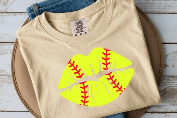 Softball Lips SVG: Graphics for Crafts & Branding