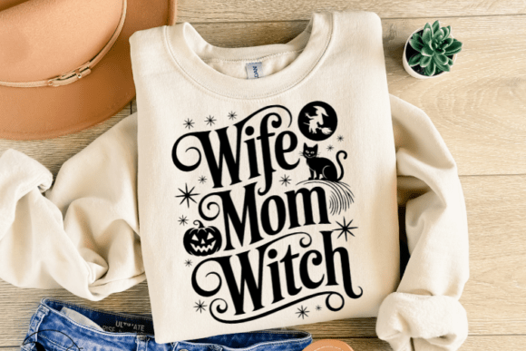 Witch Mom SVG: Graphics for Crafts & Branding